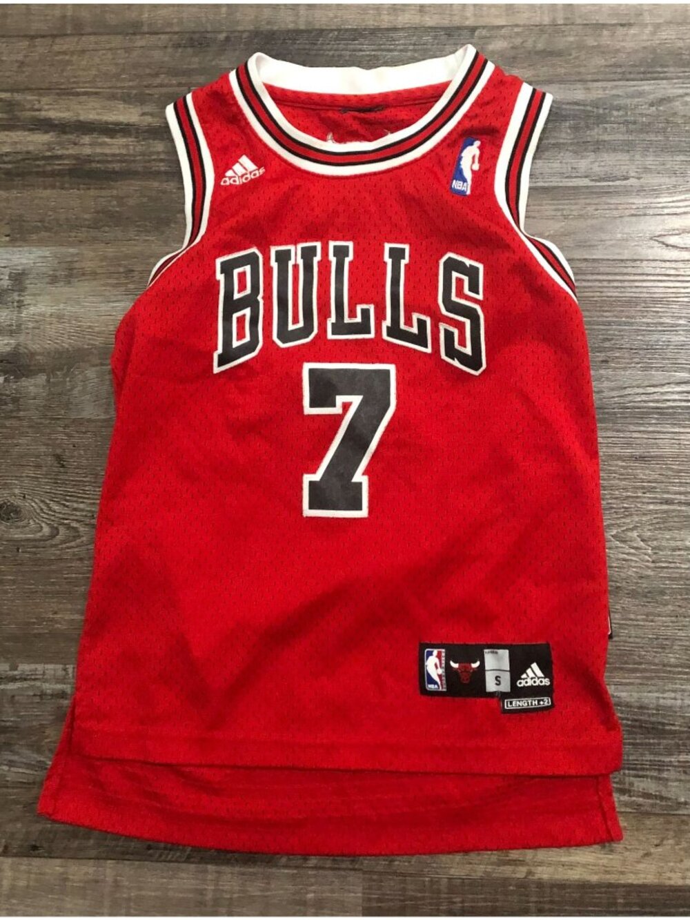 Adidas Ben Gordon Youth Small Chicago Bulls Authentic Sewn NBA Jersey